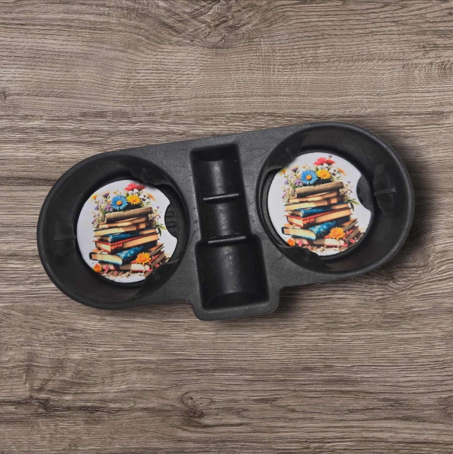 Car Coasters - Stacked Books