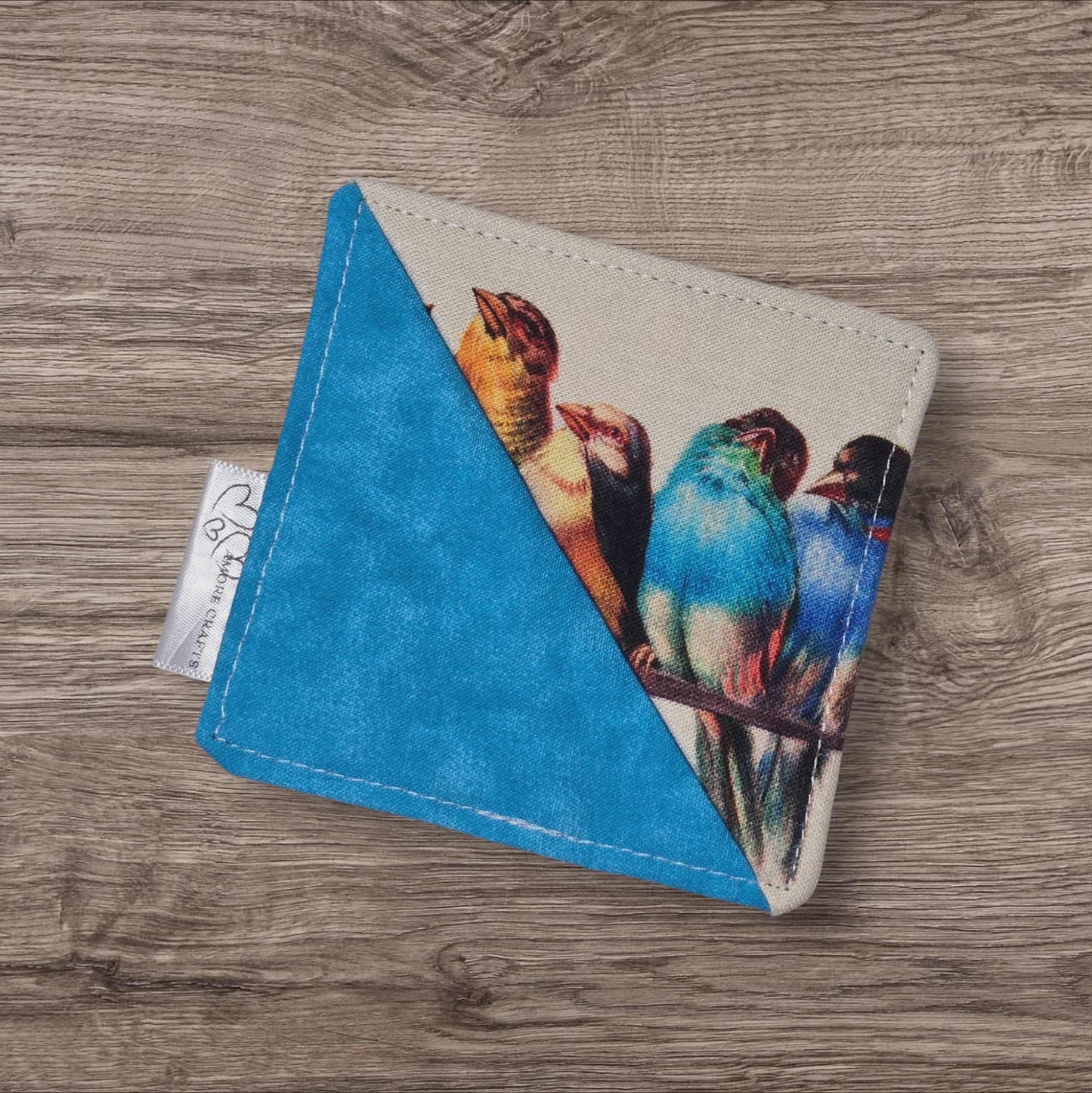 Corner Fabric Bookmark - Feathered Friends