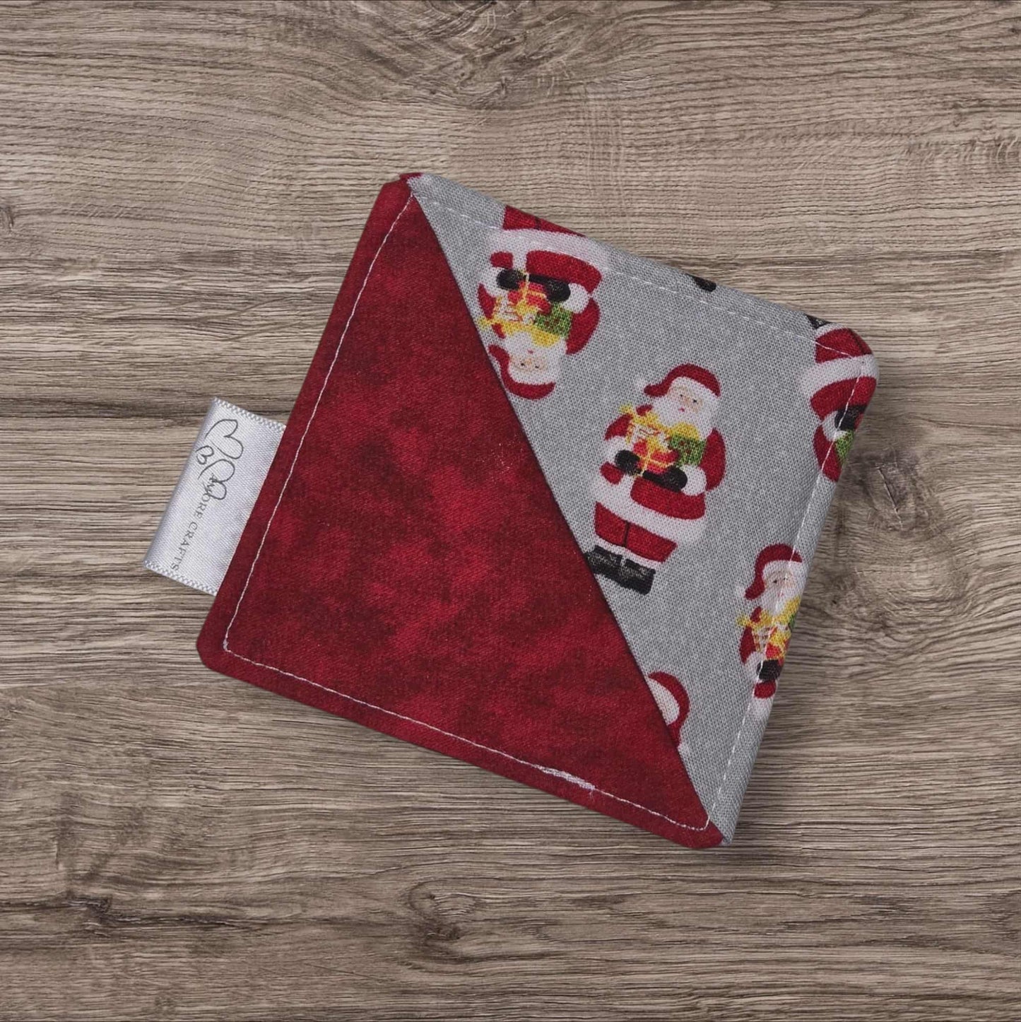 Fabric Corner Bookmark - Christmas Santa