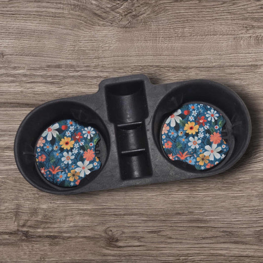 Car Coasters - Spring Flowers