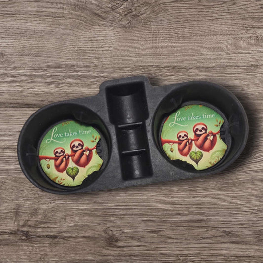 Car Coasters - Love Takes Time
