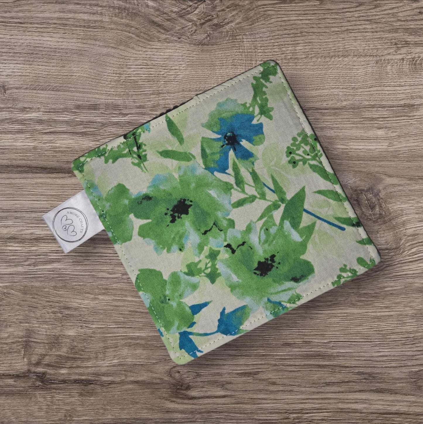 Jar Opener - Blue-Green Floral