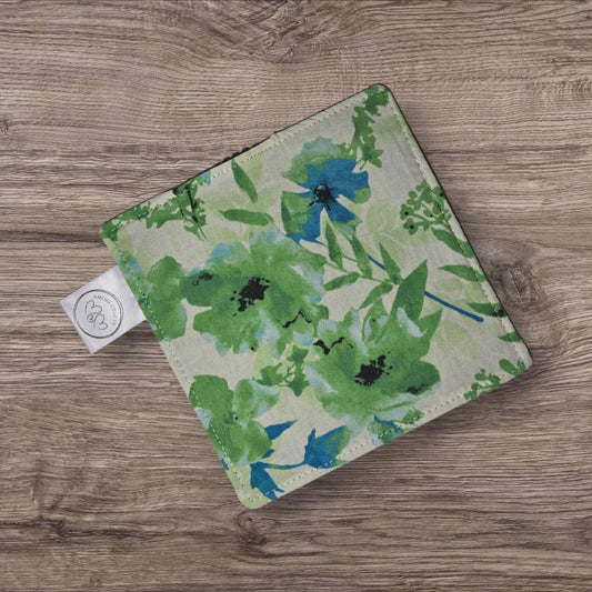 Jar Opener - Blue-Green Floral