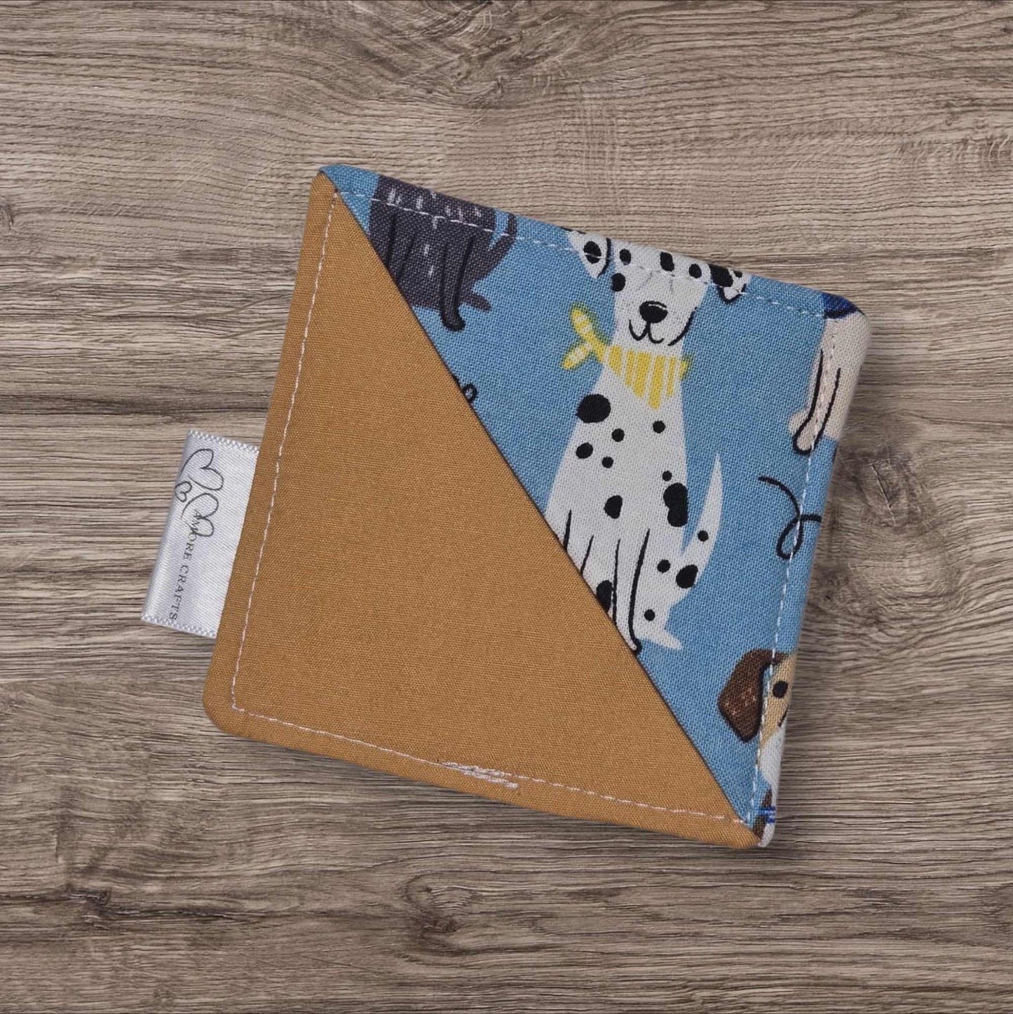 Corner Fabric Bookmark - Puppy Pals