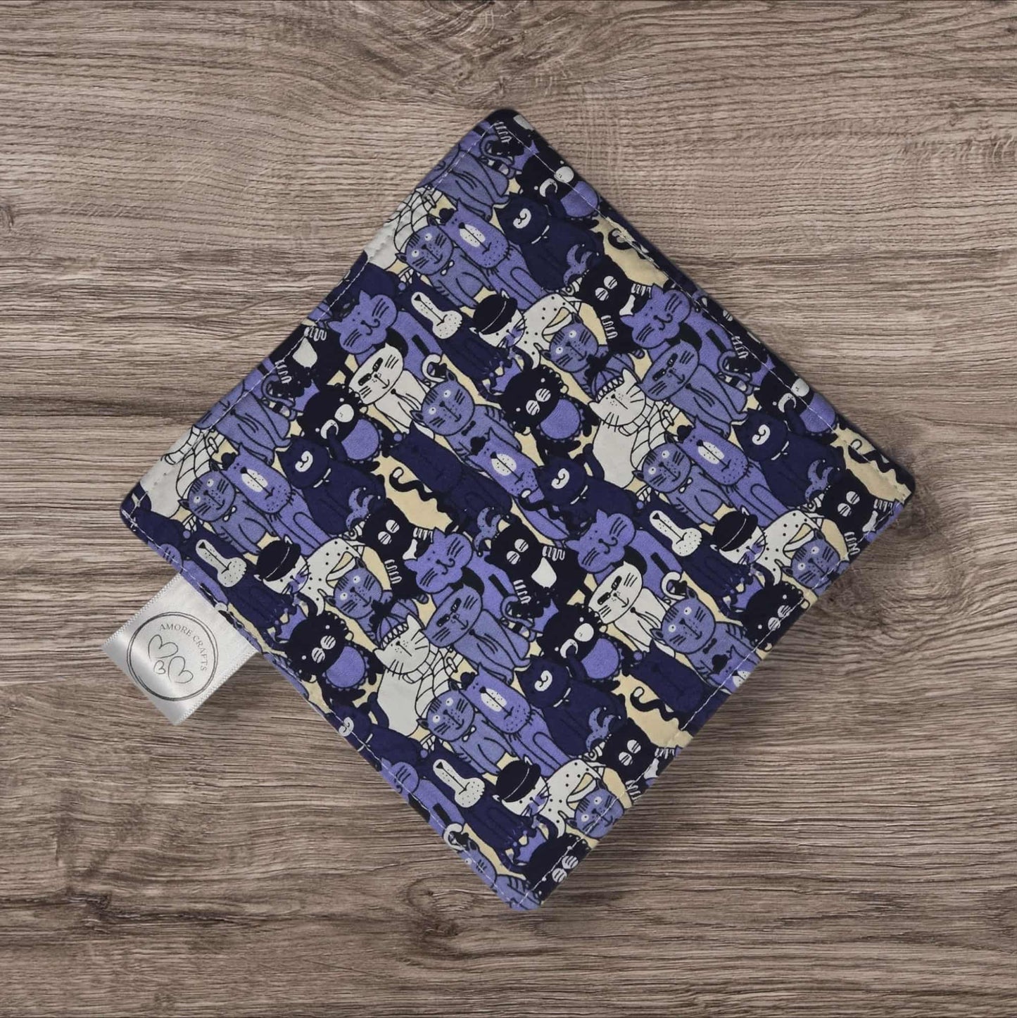 Jar Opener - Cartoon Cats, Blue