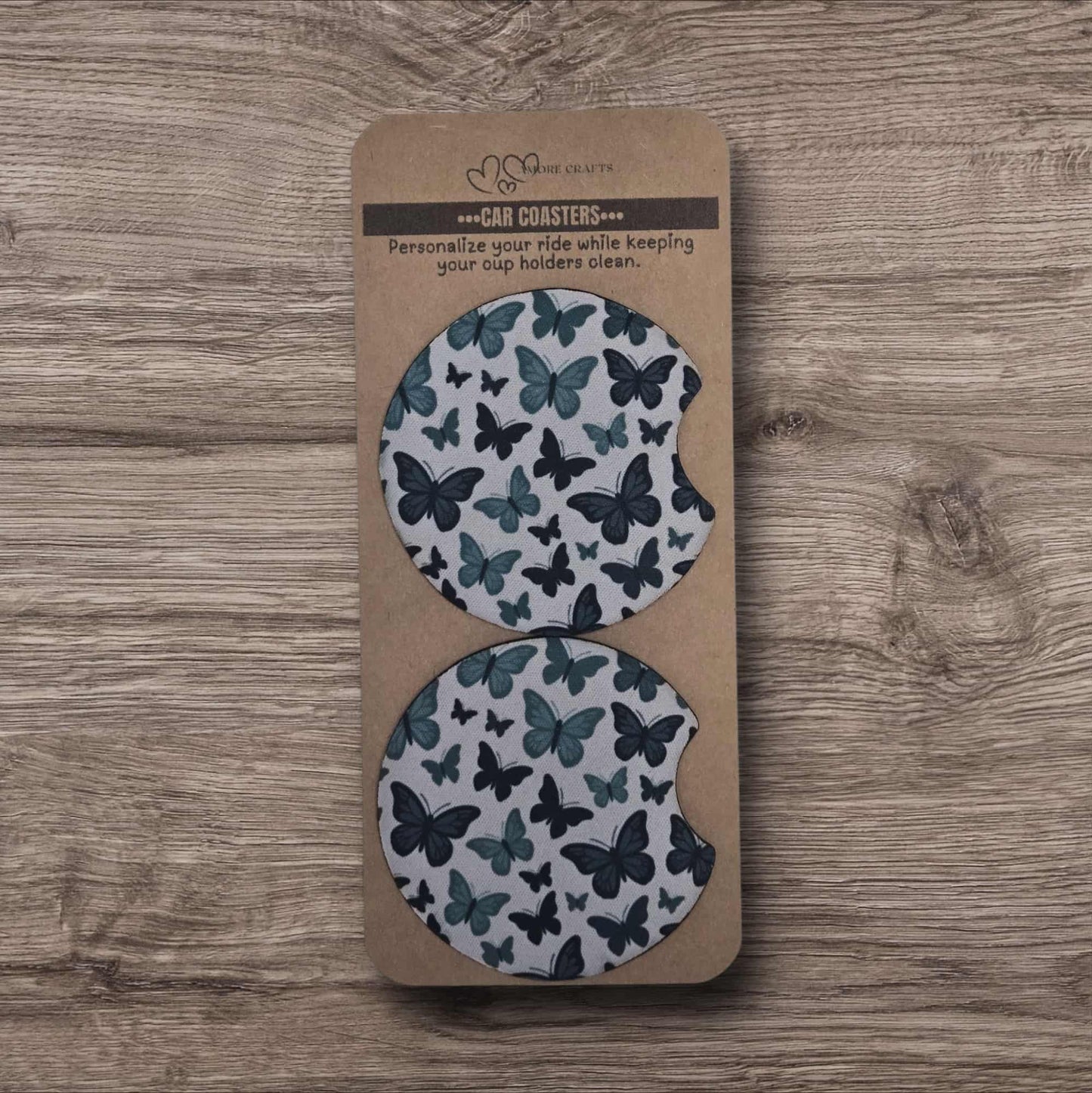 Car Coasters - Butterflies