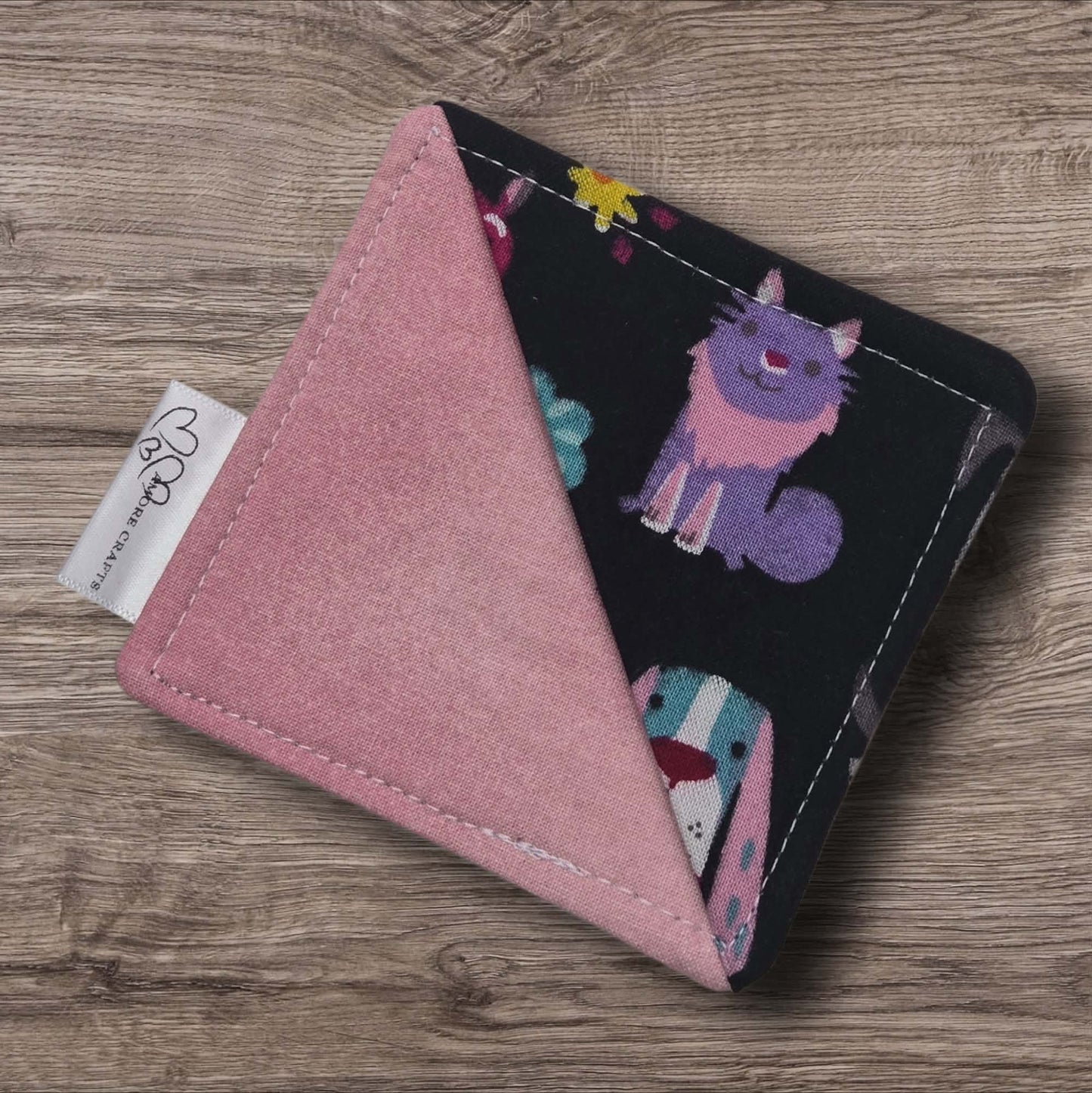 Fabric Corner Bookmark - Doodle Dog